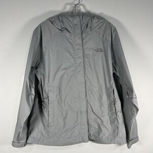 The North Face Venture Waterproof Dryvent Hooded Rain Jacket Women's Gray - L